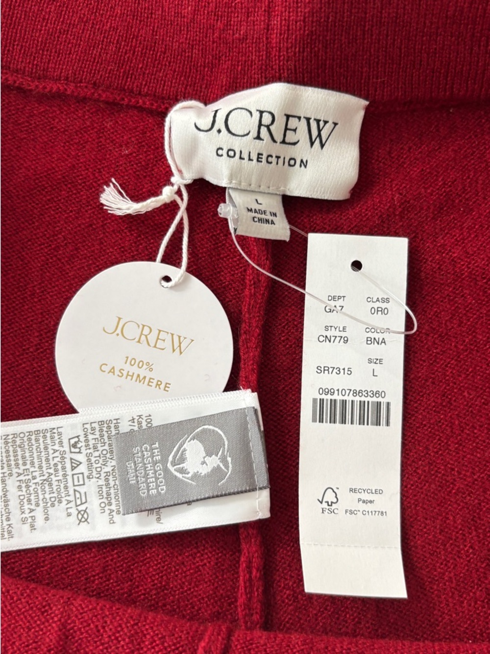 J.Crew Cashmere track pant - Picture 6 of 8